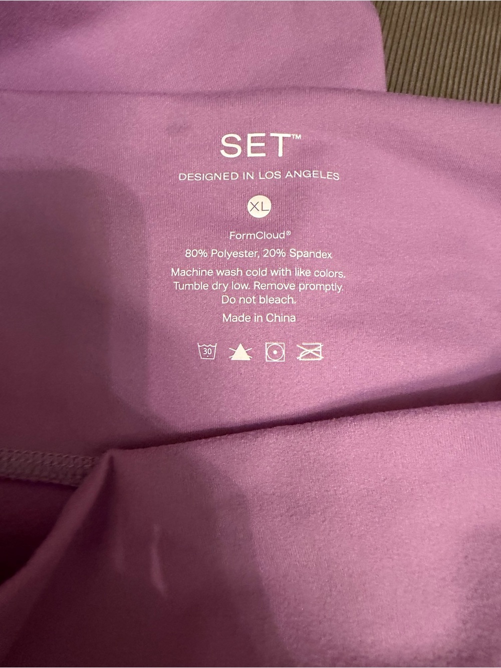 SET XL lavender Activewear pants